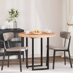 OMAXI Deska stolu Světle hnědá Ø 80 x 4 cm Pevné dubové dřevo 788733