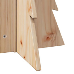 OMAXI Dřevěný vánoční stromeček na ozdoby 69,5 cm masivní borovice 513045