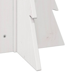 OMAXI Dřevěný vánoční stromeček na ozdoby bílý 69,5 cm masiv borovice 513052