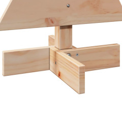 OMAXI Dřevěný vánoční stromeček na ozdoby 60 cm masivní borové dřevo 513076