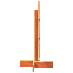 OMAXI Dřevěný vánoční stromek na ozdoby voskově hnědý 60 cm borovice 513090