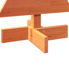 OMAXI Dřevěný vánoční stromek na ozdoby voskově hnědý 60 cm borovice 513090