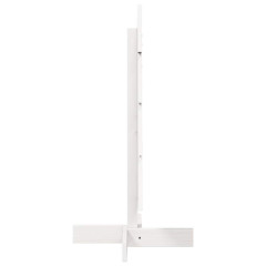 OMAXI Dřevěný vánoční stromeček na ozdoby bílý 80 cm masivní borovice 513113