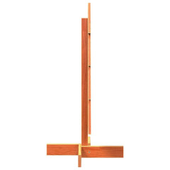 OMAXI Dřevěný vánoční stromek na ozdoby voskově hnědý 80 cm borovice 513120