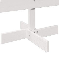 OMAXI Dřevěný vánoční stromeček na ozdoby bílý 100 cm masiv borovice 513144