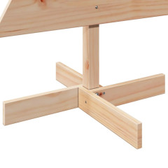 OMAXI Dřevěný vánoční stromeček na ozdoby 120 cm masivní borové dřevo 513168