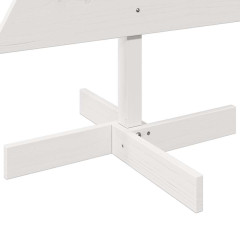 OMAXI Dřevěný vánoční stromeček na ozdoby bílý 120 cm masiv borovice 513175