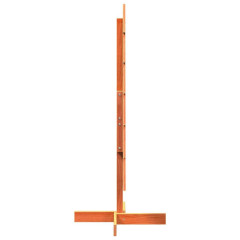 OMAXI Dřevěný vánoční stromek na ozdoby voskově hnědý 120 cm borovice 513182