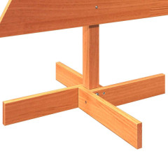 OMAXI Dřevěný vánoční stromek na ozdoby voskově hnědý 120 cm borovice 513182