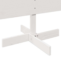 OMAXI Dřevěný vánoční stromeček na ozdoby bílý 150 cm masiv borovice 513205