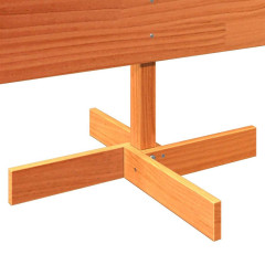 OMAXI Dřevěný vánoční stromek na ozdoby voskově hnědý 150 cm borovice 513212