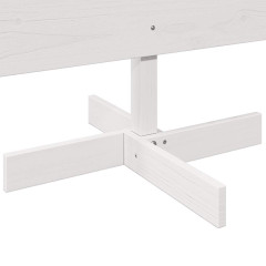 OMAXI Dřevěný vánoční stromeček na ozdoby bílý 180 cm masiv borovice 513236