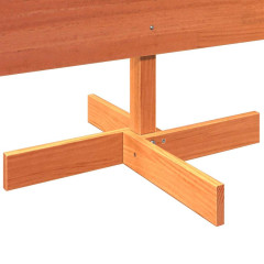 OMAXI Dřevěný vánoční stromek na ozdoby voskově hnědý 180 cm borovice 513243