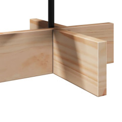 OMAXI Dřevěný vánoční stromeček na ozdoby 60 cm masivní borové dřevo 513250