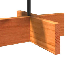 OMAXI Dřevěný vánoční stromek na ozdoby voskově hnědý 60 cm borovice 513274