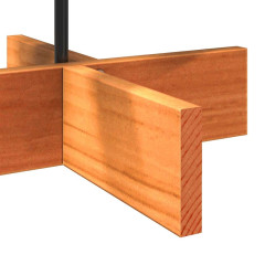 OMAXI Dřevěný vánoční stromek na ozdoby voskově hnědý 80 cm borovice 513304