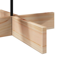 OMAXI Dřevěný vánoční stromeček na ozdoby 100 cm masivní borové dřevo 513311