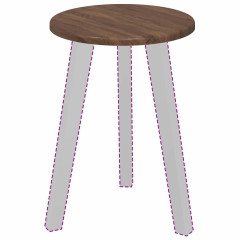 OMAXI Deska stolu Hnědý dub 30 x 30 x 1,5 cm Kompozitní dřevo 935779