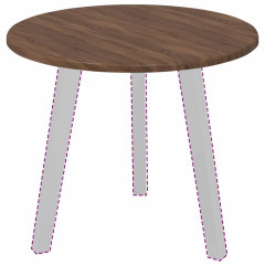 OMAXI Deska stolu Hnědý dub 50 x 50 x 1.5 cm Kompozitní dřevo 935977