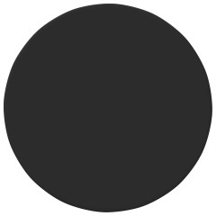 OMAXI Deska stolu Černá 60 x 60 x 1.5 cm Kompozitní dřevo 936011