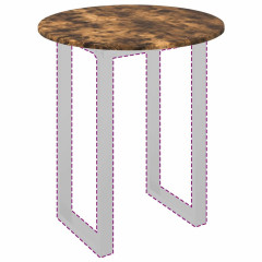 OMAXI Deska stolu Kouřový dub 60 x 60 x 1.5 cm Kompozitní dřevo 936059