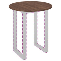 OMAXI Deska stolu Hnědý dub 60 x 60 x 1.5 cm Kompozitní dřevo 936073