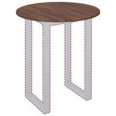 OMAXI Deska stolu Hnědý dub 70 x 70 x 1.5 cm Kompozitní dřevo 936172