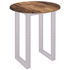 OMAXI Deska stolu Staré dřevo 70 x 70 x 1.5 cm Kompozitní dřevo 936189