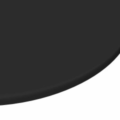 OMAXI Deska stolu Černá 80 x 80 x 1.5 cm Kompozitní dřevo 936219