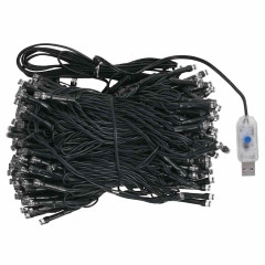 OMAXI Umělý vánoční stromek s LED a sadou koulí zlatý 210 cm PET 496930