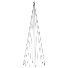 OMAXI Vánoční strom s hrotem 732 barevných LED diod 500 cm 018131