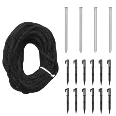 OMAXI Vánoční strom s hrotem 732 modrých LED diod 500 cm 018148