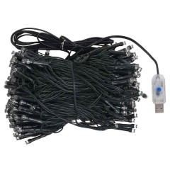 OMAXI Umělý vánoční stromek s LED a sadou koulí černý 180 cm PVC 497630