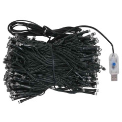 OMAXI Umělý vánoční stromek s LED a sadou koulí zlatý 150 cm PET 497777