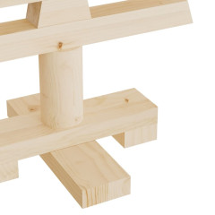 OMAXI Dřevěné vánoční stromky k dekoraci 3 ks masivní borové dřevo 045231