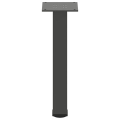 OMAXI Nohy ke konferenčnímu stolku 4 ks antracitové 30-32 cm ocelové 956157