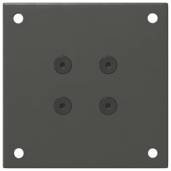 OMAXI Nohy ke konferenčnímu stolku 4 ks antracitové 30-32 cm ocelové 956157