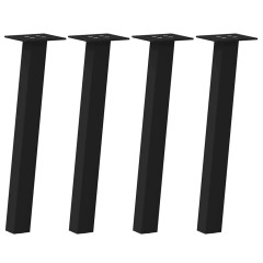 OMAXI Nohy ke konferenčnímu stolku 4 ks černé 42 cm ocelové 956539