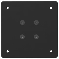 OMAXI Nohy ke konferenčnímu stolku 4 ks černé 42 cm ocelové 956539