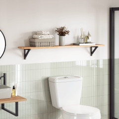 OMAXI Stolní deska obdélníková 140 x 20 x 2 cm masivní akáciové dřevo 662461