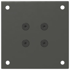 OMAXI Nohy konferenčního stolku 4 ks antracitové 42-44 cm ocelové 956195