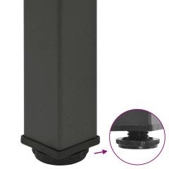 OMAXI Nohy konferenčního stolku 4 ks antracitové 42-44 cm ocelové 956195