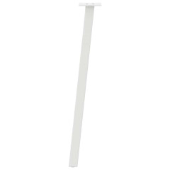 OMAXI Nohy konzolového stolku 4 ks bílé 72 cm ocelové 956584