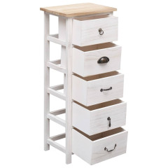 OMAXI Odkládací skříňka 35 x 25 x 87 cm dřevo pavlovnie 668451