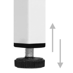 OMAXI Komoda se zásuvkami bílá 80 x 35 x 101,5 cm ocel 565186