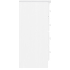 OMAXI Komoda ALTA bílá 77 x 35 x 73 cm masivní borové dřevo 886561