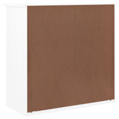 OMAXI Komoda ALTA bílá 77 x 35 x 73 cm masivní borové dřevo 886561