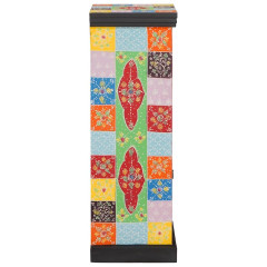 OMAXI Komoda Vícebarevný 30 x 30 x 90 cm Masivní magnovníkové dřevo 413666