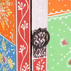 OMAXI Komoda Vícebarevný 30 x 30 x 90 cm Masivní magnovníkové dřevo 413666