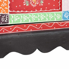 OMAXI Komoda Vícebarevný 30 x 30 x 90 cm Masivní magnovníkové dřevo 413666